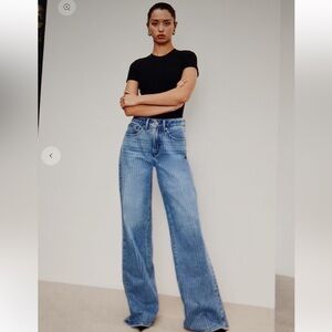 Good American Good Ease Rhinestone Jean